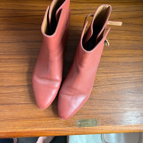 Anne Thomas Cognac Ankle Boots - Picture 6 of 6